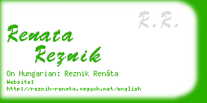 renata reznik business card